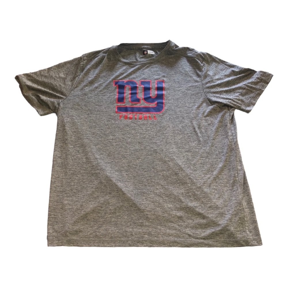Men’s New York NY Giants Heathered Gray Tee Shirt Size 2XL